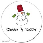 Sugar Cookie Gift Stickers - Snow Dude